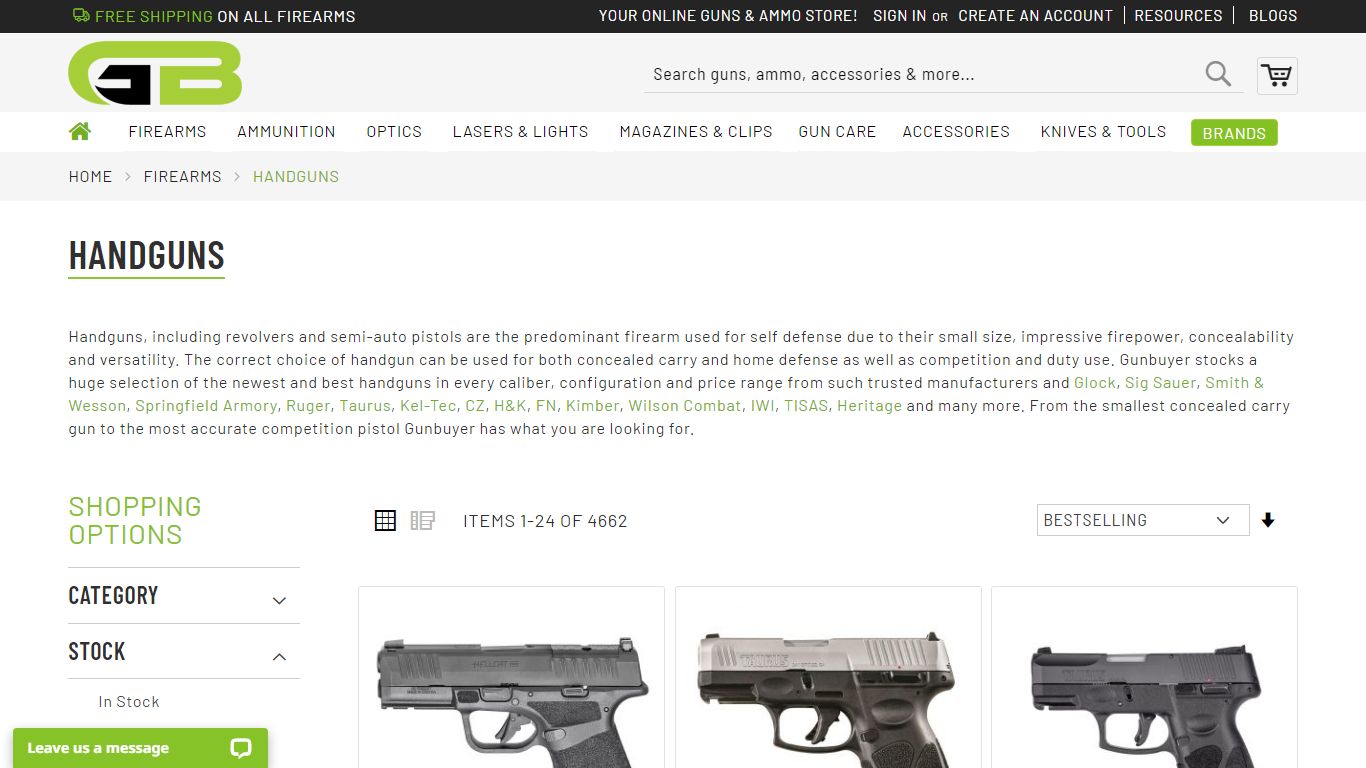 Best Online Handgun Sales, Selection, & Amazing Prices! - Gunbuyer